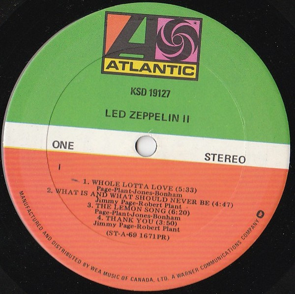 Led Zeppelin - Led Zeppelin II | Atlantic (KSD 19127) - 4