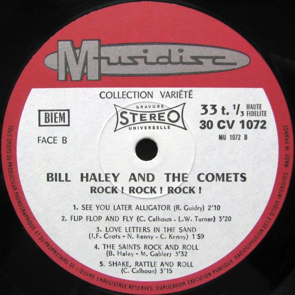 Bill Haley And His Comets - Rock ! Rock ! Rock ! | Musidisc (30 CV 1072) - 4 Bill Haley And His Comets - Rock ! Rock ! Rock ! | Musidisc (30 CV 1072) - 4