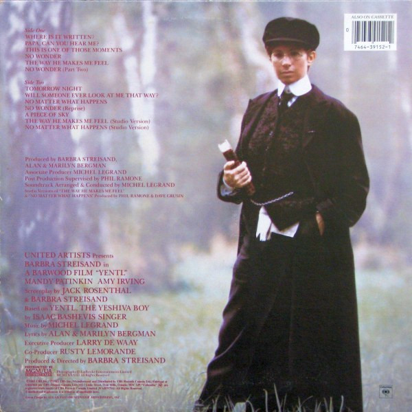 Barbra Streisand - Yentl (Original Motion Picture Soundtrack) [Vinyl] | Columbia (JS 39152) - 3