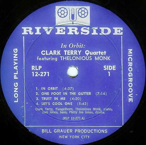 Clark Terry With Thelonious Monk - In Orbit | Riverside Records (RLP 12-271) - 3