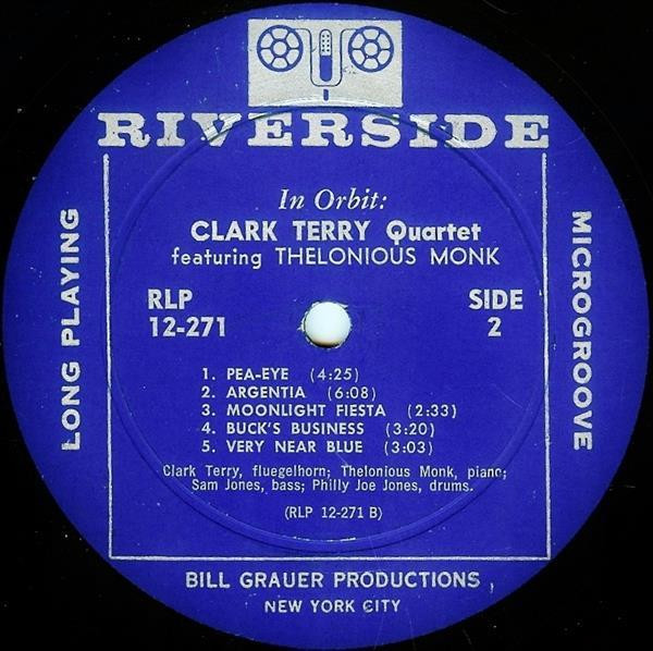 Clark Terry With Thelonious Monk - In Orbit | Riverside Records (RLP 12-271) - 4