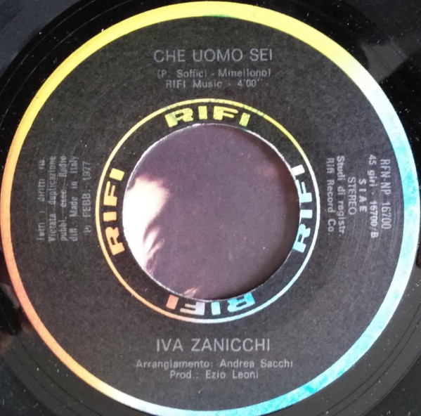 Iva Zanicchi - Arrivederci, Padre | Rifi (RFN-NP 16700) - 4