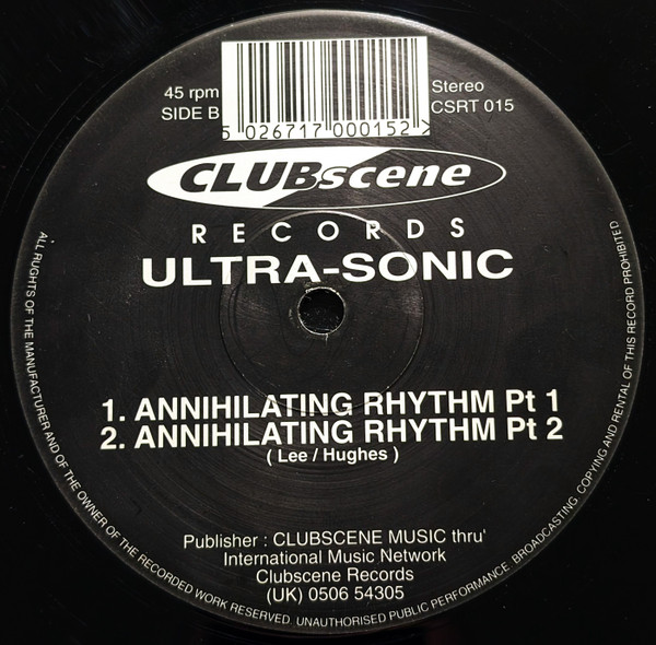 Ultra-Sonic - Arpeggio | Clubscene Records (CSRT 015) - 2 Ultra-Sonic - Arpeggio | Clubscene Records (CSRT 015) - 2