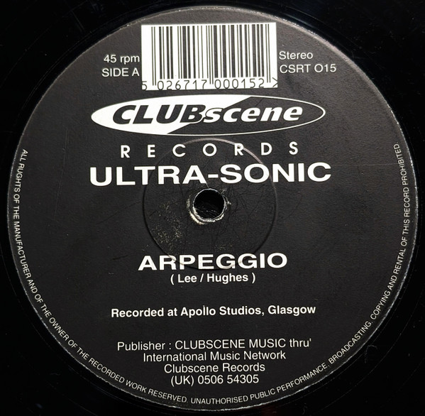 Ultra-Sonic - Arpeggio | Clubscene Records (CSRT 015)
