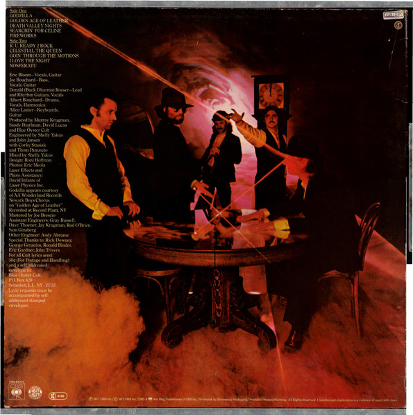 Blue Öyster Cult - Spectres | CBS (CBS 82371) - 2