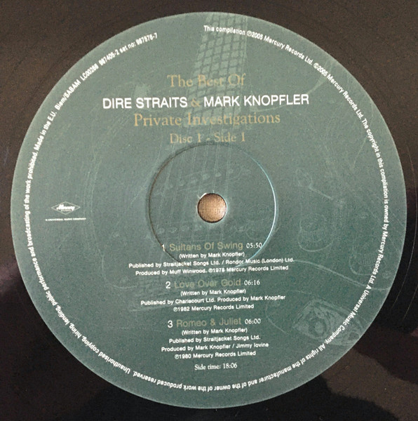 Dire Straits &  Mark Knopfler - Private Investigations (The Best Of) | Mercury (987576-7) - 4