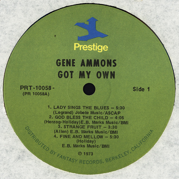 Gene Ammons - Got My Own | Prestige (PRT-10058) - 3 Gene Ammons - Got My Own | Prestige (PRT-10058) - 3
