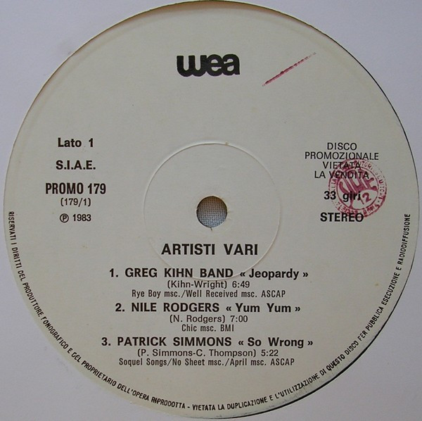 Various - Artisti Vari | WEA (PROMO 179) - 2 Various - Artisti Vari | WEA (PROMO 179) - 2