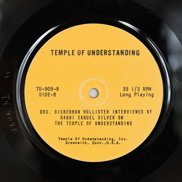 Mrs. Dickerman Hollister - Temple Of Understanding | Temple Of Understanding, Inc. (TU-909) - 4 Mrs. Dickerman Hollister - Temple Of Understanding | Temple Of Understanding, Inc. (TU-909) - 4