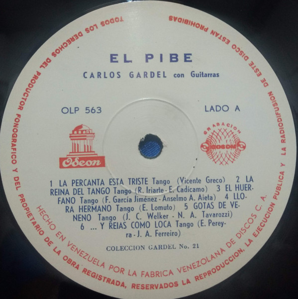 Carlos Gardel - El "Pibe..." Volumen 21 | Odeon (OLP -563) - 2
