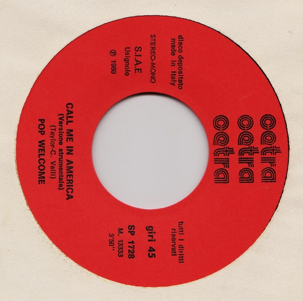 Pop Welcome - Call Me In America | Cetra (SP 1728) - 4 Pop Welcome - Call Me In America | Cetra (SP 1728) - 4