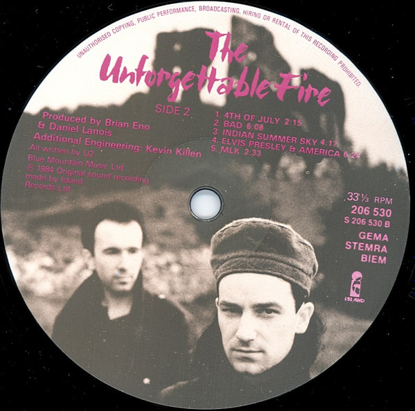 U2 - The Unforgettable Fire | Island Records (206 530-620) - 4