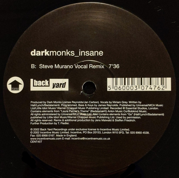 Dark Monks - Insane | Incentive (CENT45T) - 2 Dark Monks - Insane | Incentive (CENT45T) - 2
