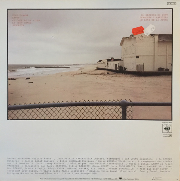 Jean-Patrick Capdevielle - Le Long De La Jetée | CBS (CBS 85360) - 2