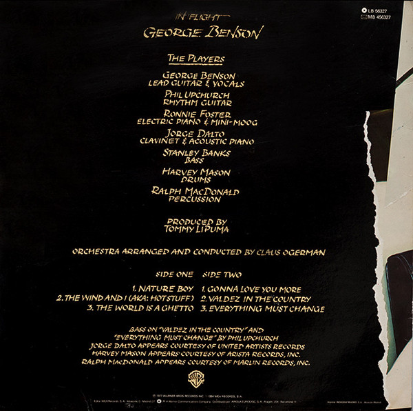 George Benson - In Flight | Warner Bros. Records (56327) - 2 George Benson - In Flight | Warner Bros. Records (56327) - 2
