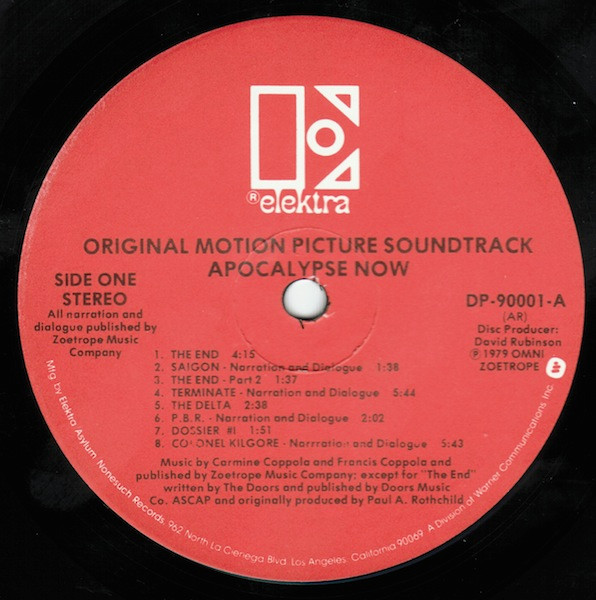 Carmine Coppola & Francis Ford Coppola - Apocalypse Now (Original Motion Picture Soundtrack) | Elektra (DP-90001) - 4 Carmine Coppola & Francis Ford Coppola - Apocalypse Now (Original Motion Picture Soundtrack) | Elektra (DP-90001) - 4