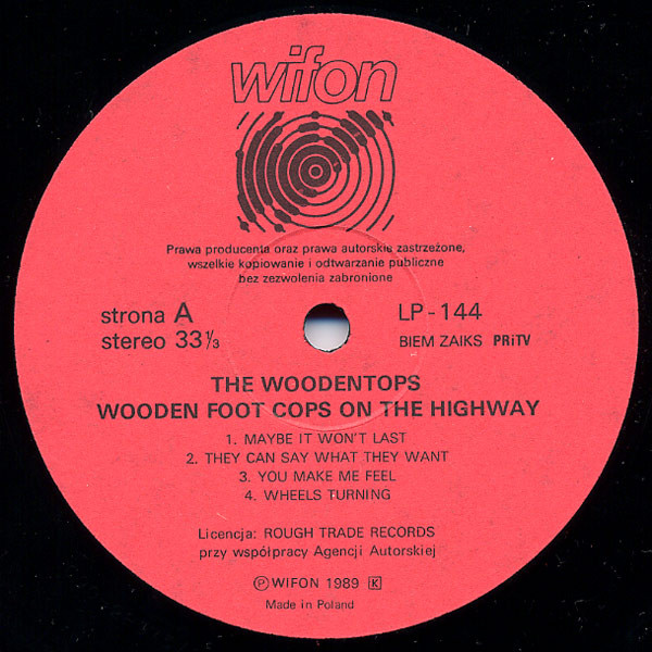 The Woodentops - Wooden Foot Cops On The Highway | Wifon (LP 144) - main