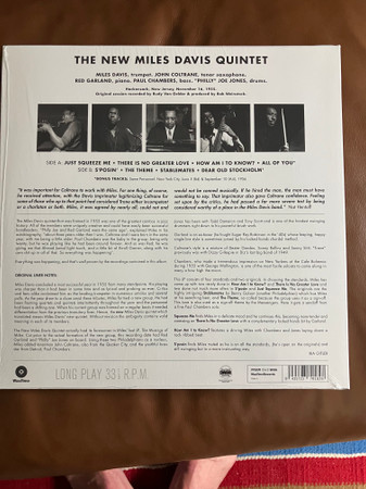 The Miles Davis Quintet - The New Miles Davis Quintet | WaxTime (772371) - 2