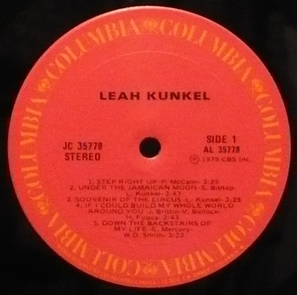 Leah Kunkel - Leah Kunkel | Columbia (JC 35778) - 2 Leah Kunkel - Leah Kunkel | Columbia (JC 35778) - 2