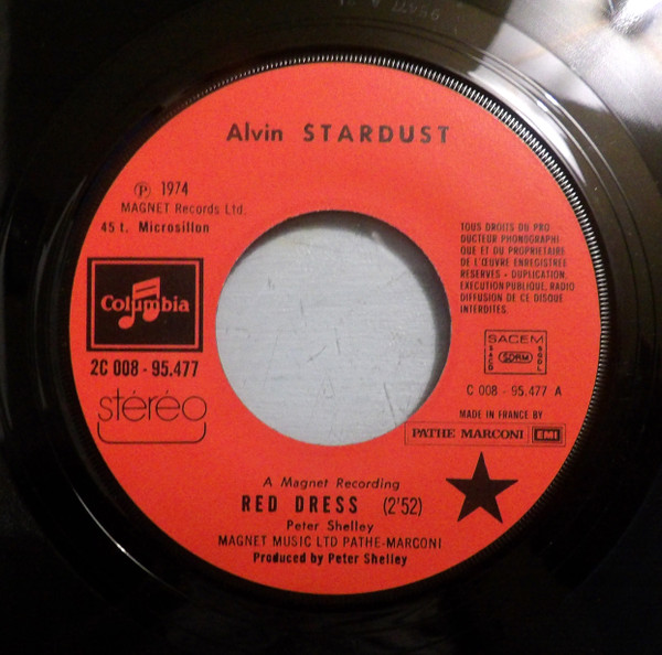 Alvin Stardust - Red Dress | Columbia (2C 008 - 95.477) - 3
