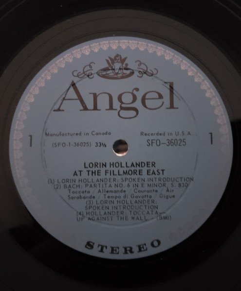 Lorin Hollander - Lorin Hollander At The Fillmore East | Angel Records (SFO-36025) - 2 Lorin Hollander - Lorin Hollander At The Fillmore East | Angel Records (SFO-36025) - 2