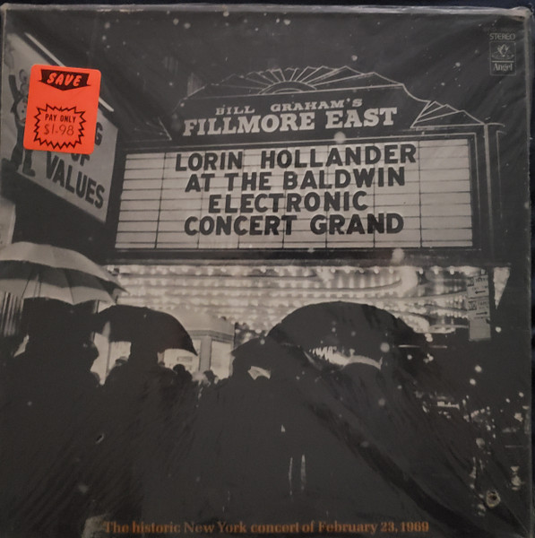 Lorin Hollander - Lorin Hollander At The Fillmore East | Angel Records (SFO-36025) - main Lorin Hollander - Lorin Hollander At The Fillmore East | Angel Records (SFO-36025) - main