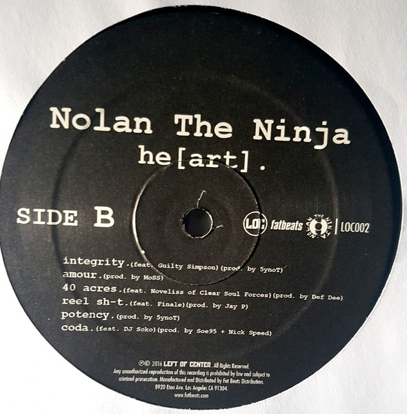 Nolan The Ninja - he[art] | Left Of Center (LOC002) - 4