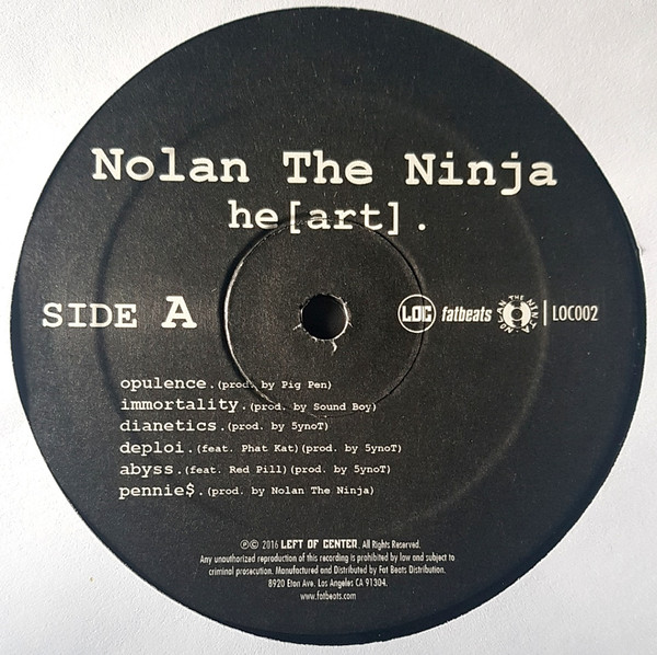 Nolan The Ninja - he[art] | Left Of Center (LOC002) - 3