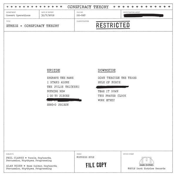 Stress - Conspiracy Theory | Dark Entries (DE-027) - 2 Stress - Conspiracy Theory | Dark Entries (DE-027) - 2