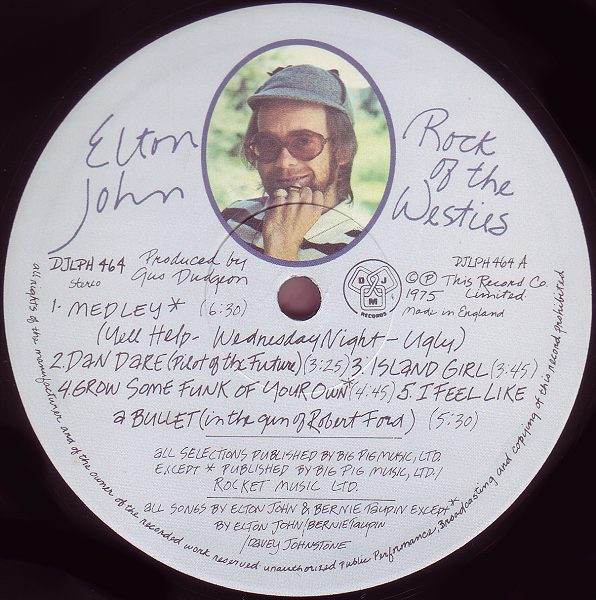 Elton John - Rock Of The Westies | DJM Records (DJLPH 464) - 3