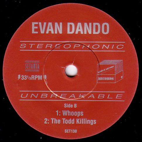 Evan Dando - It Looks Like You 7" | Setanta (SET130) - 4 Evan Dando - It Looks Like You 7" | Setanta (SET130) - 4
