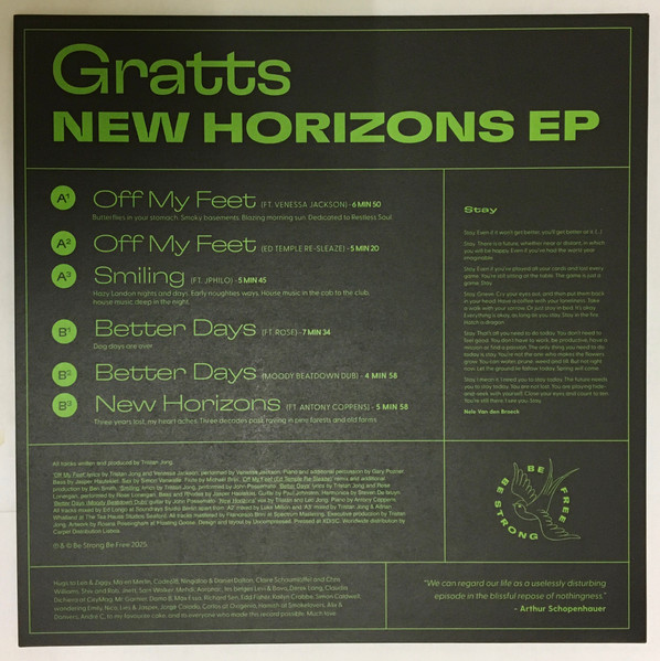 Gratts - New Horizons EP | Be Strong Be Free (BSBF1211) - 2
