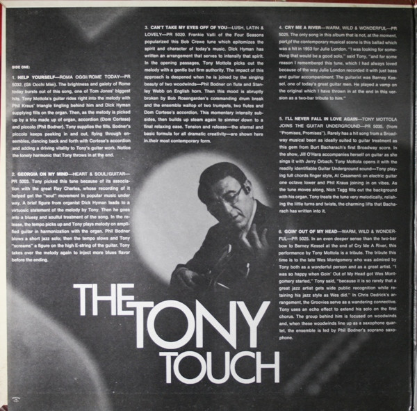 Tony Mottola - The Tony Touch (The Best Of Tony Mottola) | Project 3 Records (PR 5041 SD) - 2