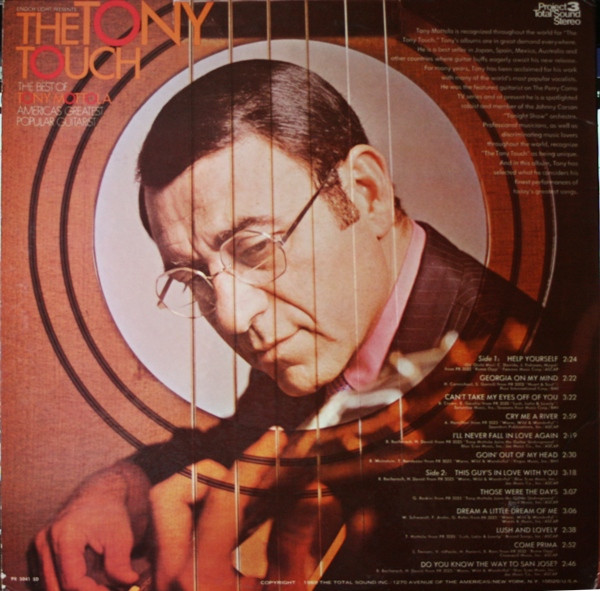 Tony Mottola - The Tony Touch (The Best Of Tony Mottola) | Project 3 Records (PR 5041 SD) - 4