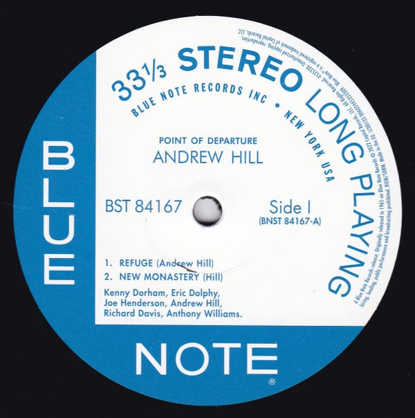 Andrew Hill - Point Of Departure | Blue Note (4535330) - 2