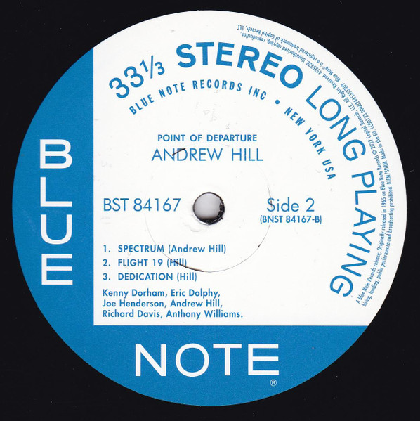 Andrew Hill - Point Of Departure | Blue Note (4535330) - 4 Andrew Hill - Point Of Departure | Blue Note (4535330) - 4