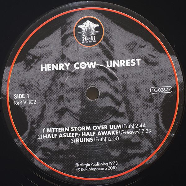 Henry Cow - Unrest | ReR Megacorp (ReR VHC2) - 3