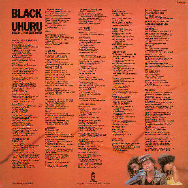 Black Uhuru - Red | Island Records (ILPS 9625) - 2 Black Uhuru - Red | Island Records (ILPS 9625) - 2