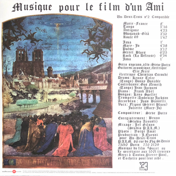 Steve Potts - Musique Pour Le Film D'Un Ami | SouffleContinu Records (FFL062) - 2 Steve Potts - Musique Pour Le Film D'Un Ami | SouffleContinu Records (FFL062) - 2
