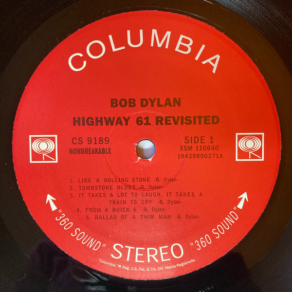 Bob Dylan - Highway 61 Revisited | Columbia (CS 9189) - 3 Bob Dylan - Highway 61 Revisited | Columbia (CS 9189) - 3