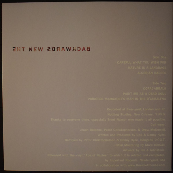 Coil - The New Backwards | Important Records (IMPREC 438) - 2 Coil - The New Backwards | Important Records (IMPREC 438) - 2