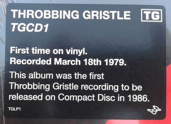 Throbbing Gristle - TGCD1 | The Grey Area (TGLP1) - 3