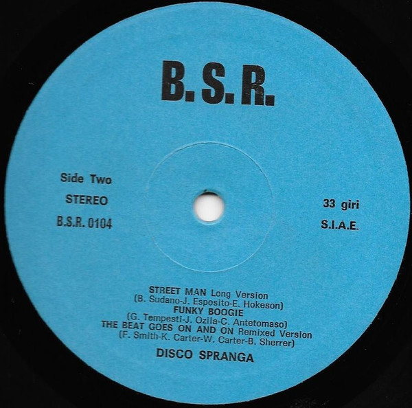 Various - Disco Spranga | B.S.R. (B.S.R. 0104) - 2 Various - Disco Spranga | B.S.R. (B.S.R. 0104) - 2