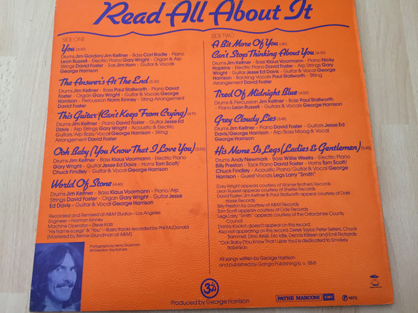 George Harrison - Extra Texture (Read All About It) | Apple Records (2C 068 - 05.952) - 2 George Harrison - Extra Texture (Read All About It) | Apple Records (2C 068 - 05.952) - 2