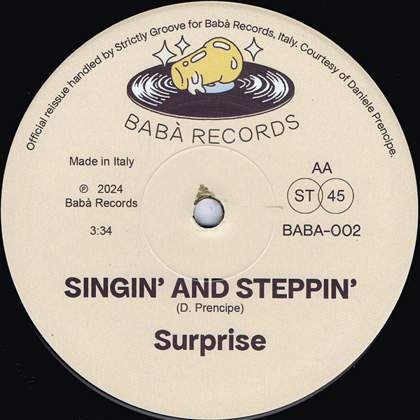 Surprise - Wow / Singin' And Steppin' | Babà Records (BABA-002) - 3