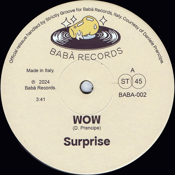 Surprise - Wow / Singin' And Steppin' | Babà Records (BABA-002) - 2