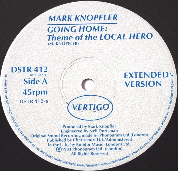 Mark Knopfler - Going Home: Theme Of The Local Hero | Vertigo (DSTR 412) - 3 Mark Knopfler - Going Home: Theme Of The Local Hero | Vertigo (DSTR 412) - 3