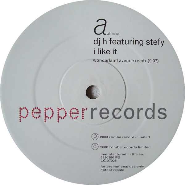 DJ H. Feat. Stefy - I Like It | Pepper Records (9230390 P2) - main DJ H. Feat. Stefy - I Like It | Pepper Records (9230390 P2) - main