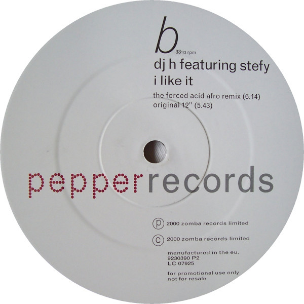 DJ H. Feat. Stefy - I Like It | Pepper Records (9230390 P2) - 2 DJ H. Feat. Stefy - I Like It | Pepper Records (9230390 P2) - 2