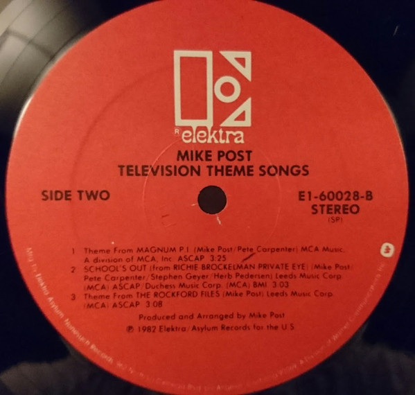 Mike Post - Television Theme Songs | Elektra (E1 60028 Y) - 4